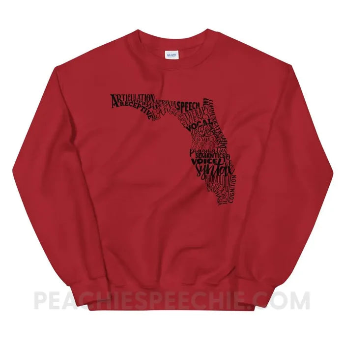 Florida SLP Classic Sweatshirt - Red / S - Hoodies & Sweatshirts peachiespeechie.com
