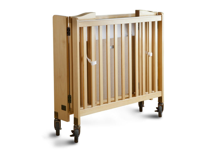 Simmons Kids Natural (260) Foldaway Crib, Folded a2a