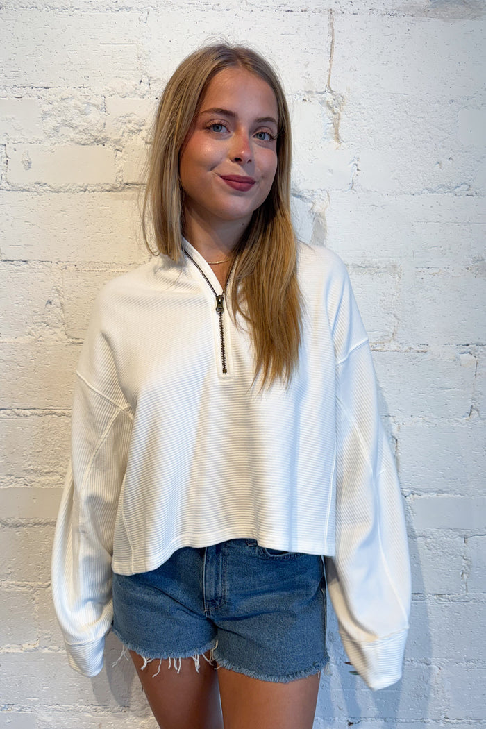 Free People Celeste Quarterzip, adeline boutique, dallas boutique, boutique
