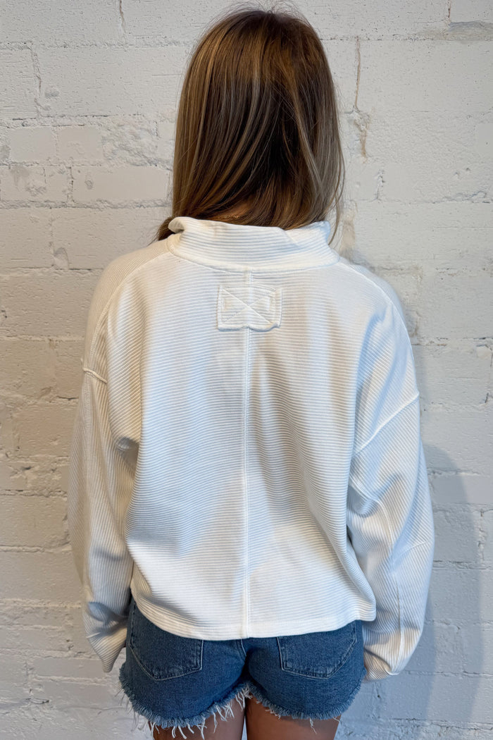 Free People Celeste Quarterzip Back, adeline boutique, dallas boutique, boutique