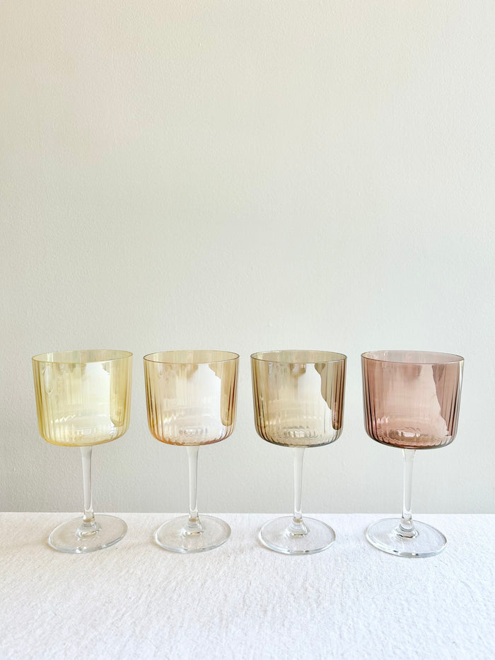 Gems Wine Glass - Amber S/4
