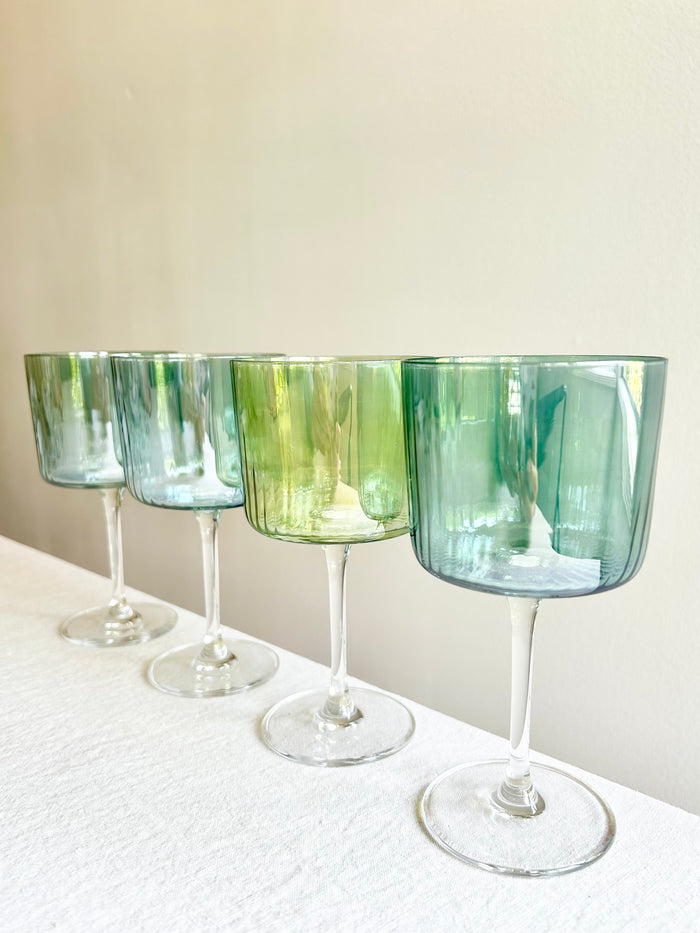 Gems Wine Glass - Jade S/4