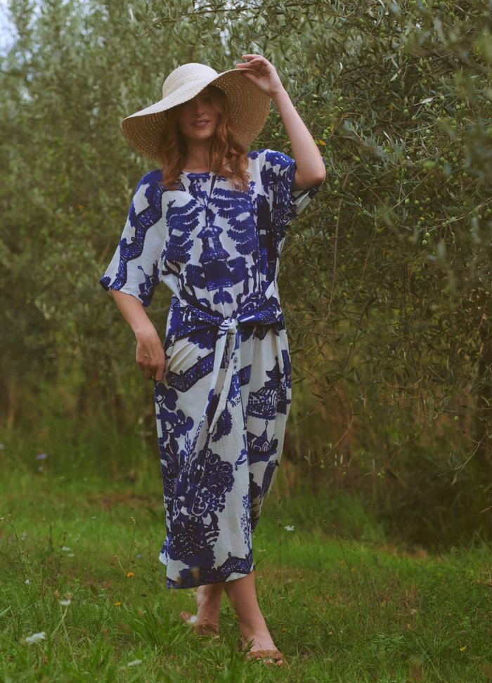 Giant Willow Blue Obi Dress