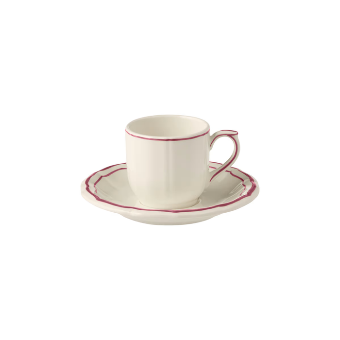 PRE- ORDER - Espresso Cup & Saucer 5.5" 2.9oz - S/2