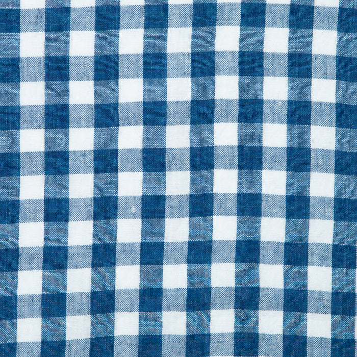 Gingham Belgian Linen Napkin - Blueberry - S/4