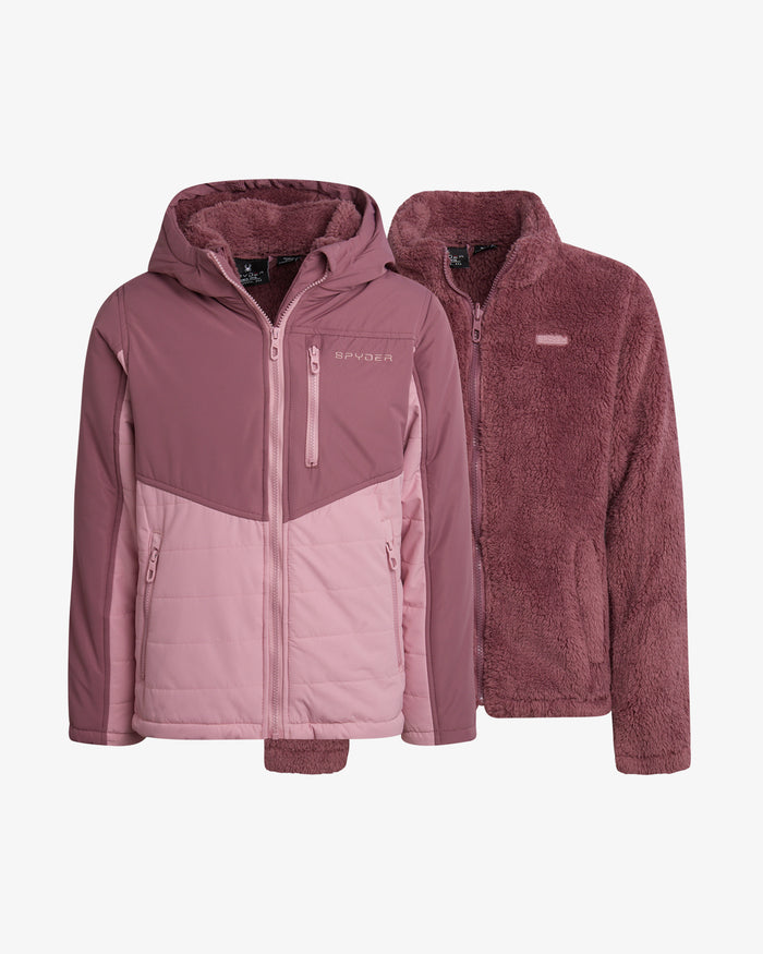 Girls' 3-in-1 Jacket - Mauve