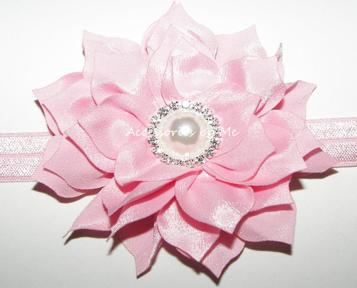 Pink Flower Headband