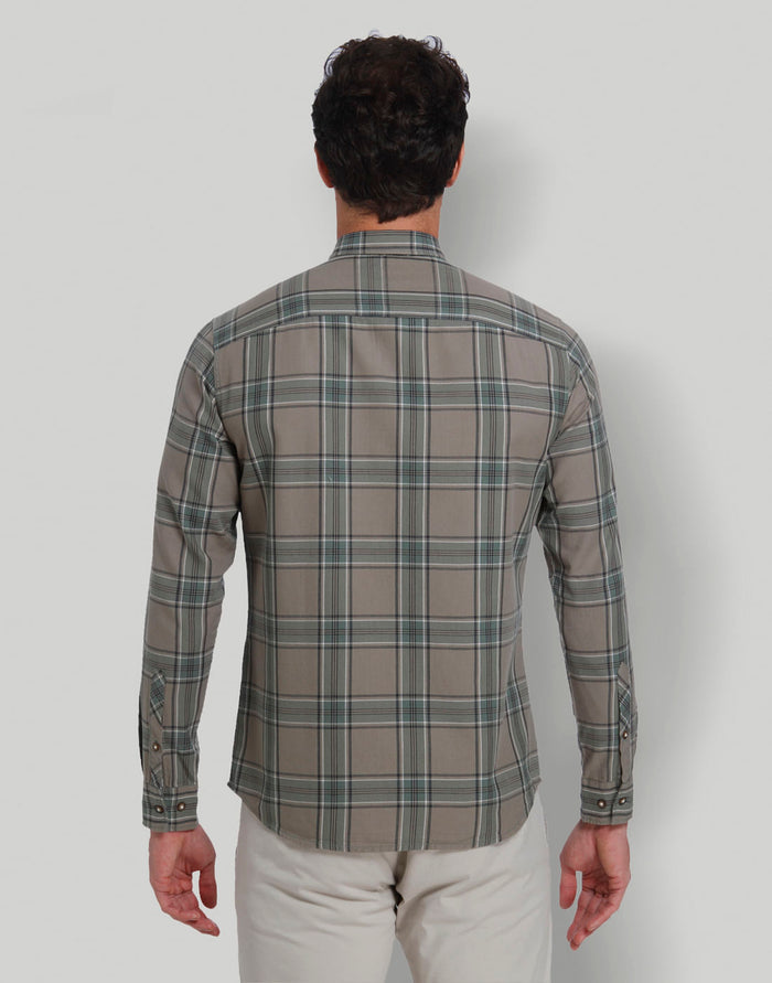 Green Check Full Sleeves Shirt