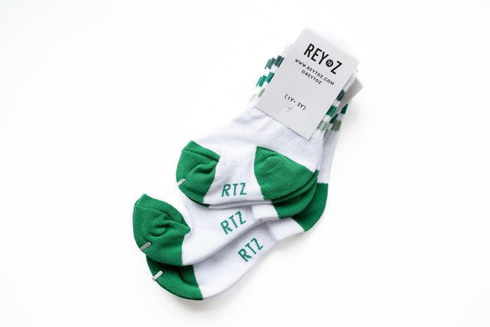 Green Stripe Socks Rey to Z