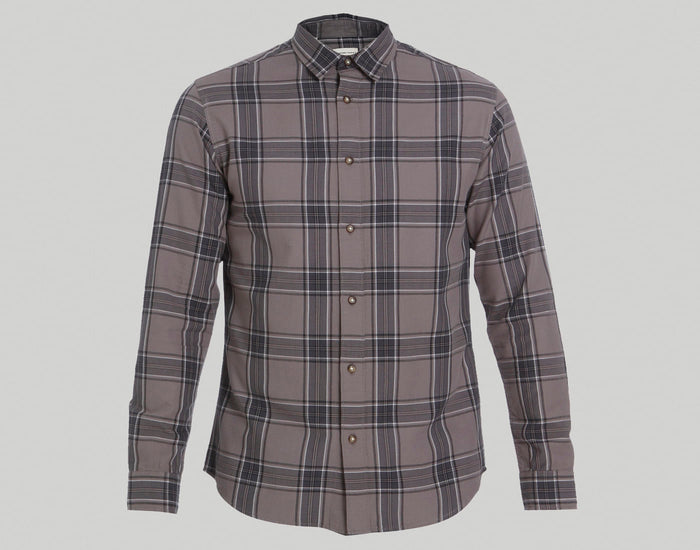 Grey Check Full Sleeves Shirt