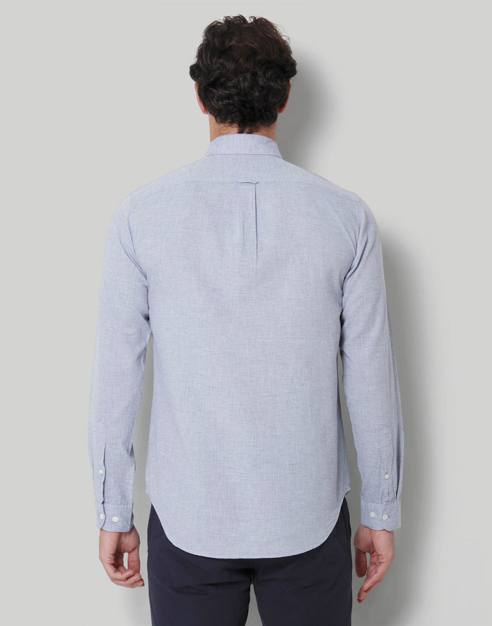 Grey Floral Print Full Sleeves Shirt