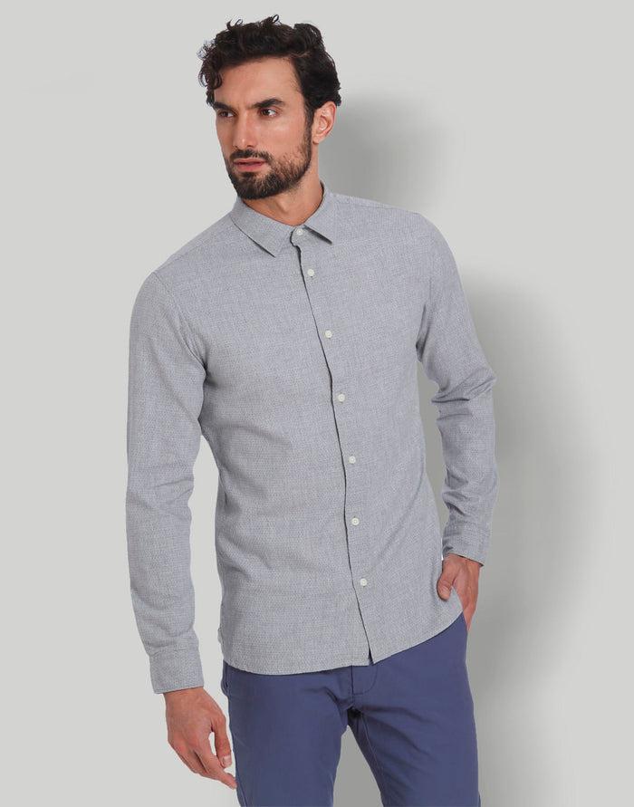 Grey Full Sleeves Shirt
