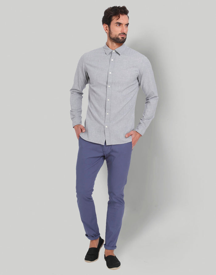 Grey Full Sleeves Shirt