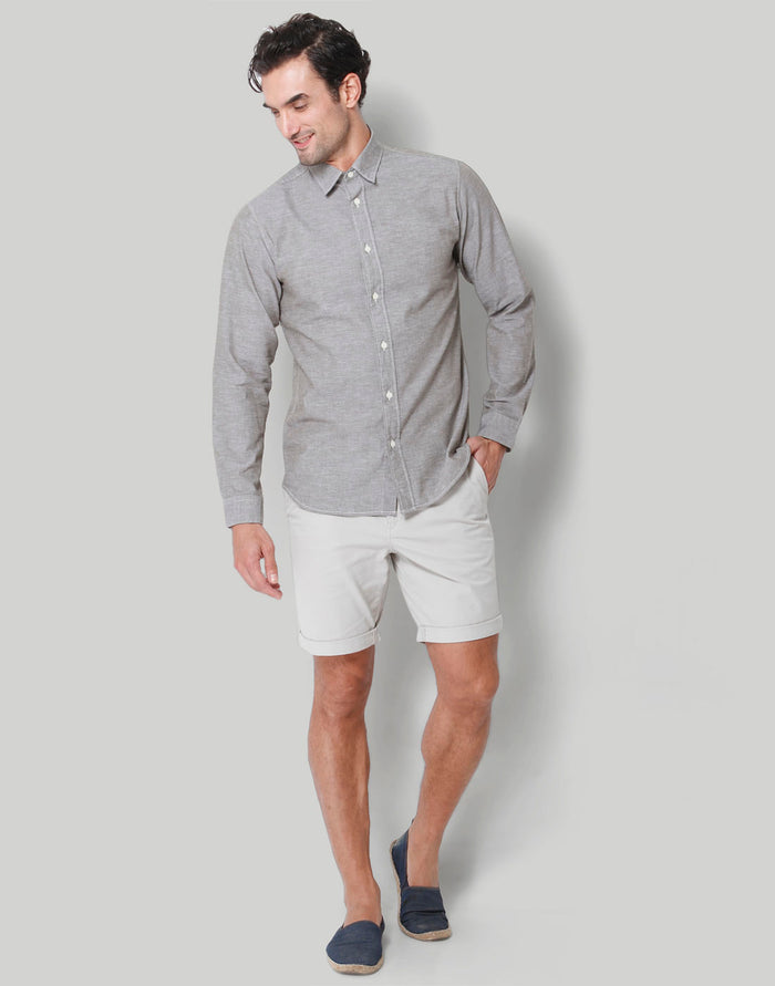 Grey Full Sleeves Shirt