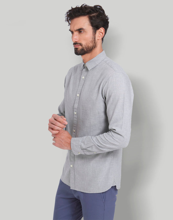 Grey Full Sleeves Shirt