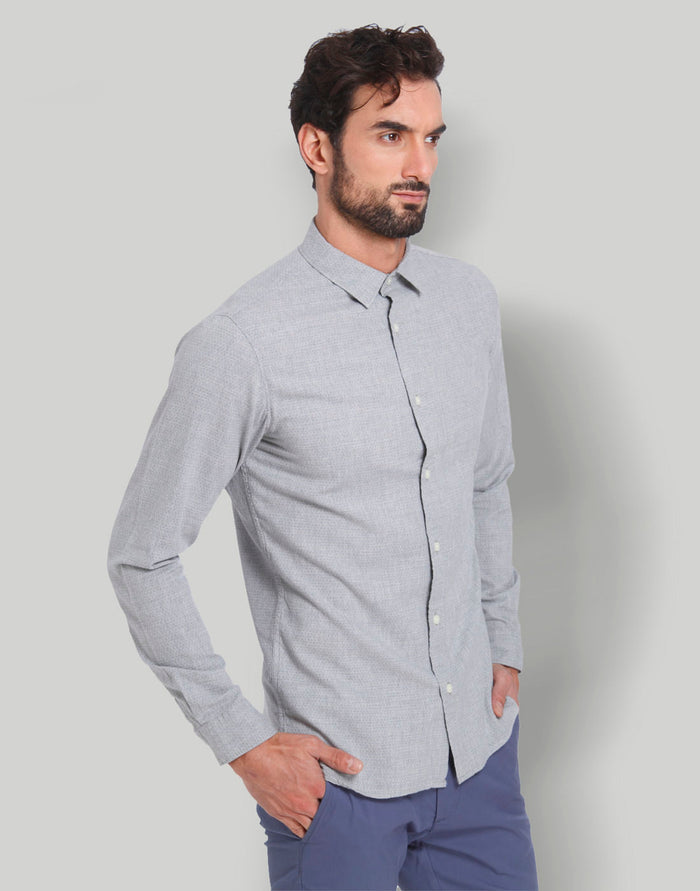 Grey Full Sleeves Shirt