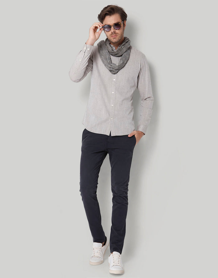 Grey Full Sleeves Shirt