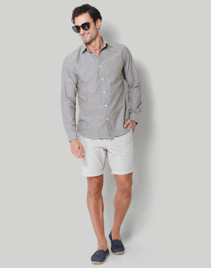 Grey Full Sleeves Shirt