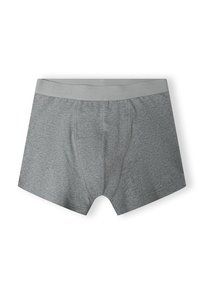Mens Boxers 3-Pack, Grey Black Melange, Classic - 3