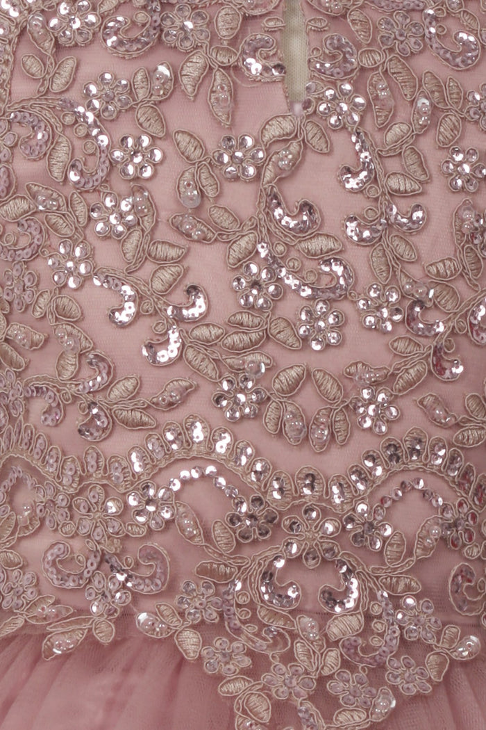 Halter Rhinestone Lace Girl Party Dress by Cinderella Couture USA AS5100