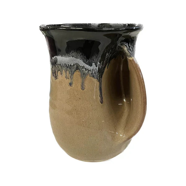 Hand-Hug Mug, RH, Brown/Black