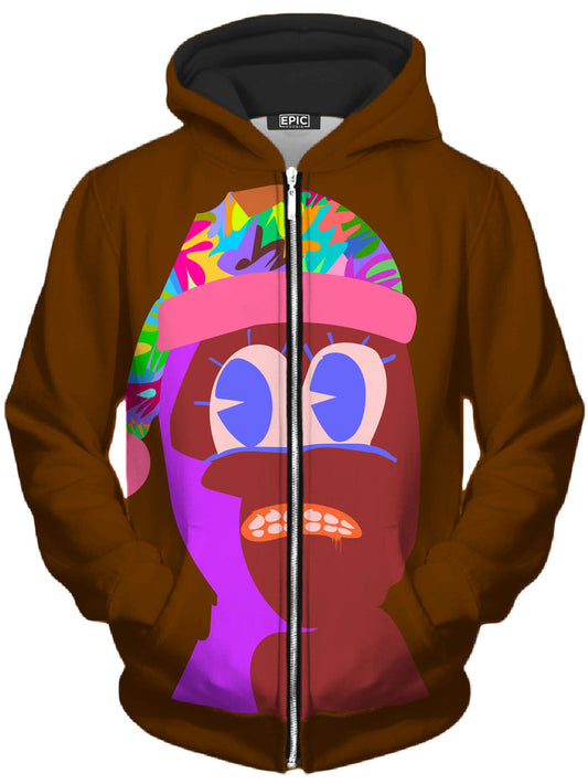 Hanky Unisex Zip-Up Hoodie Technodrome Epic Hoodie