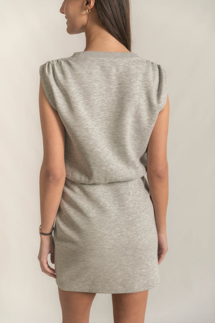 Heather Grey Butter Modal Muscle Tee Mini Dress