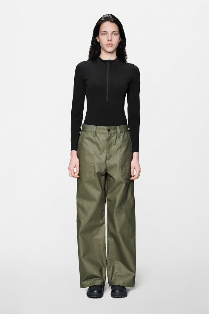 Heavy Woven Pants Straight