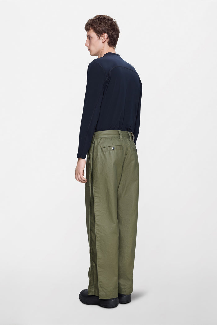 RAINS Heavy Woven Pants Straight Moss Pants