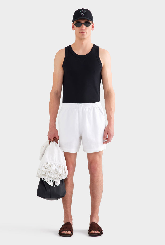 Heavyweight Lounge Short - White