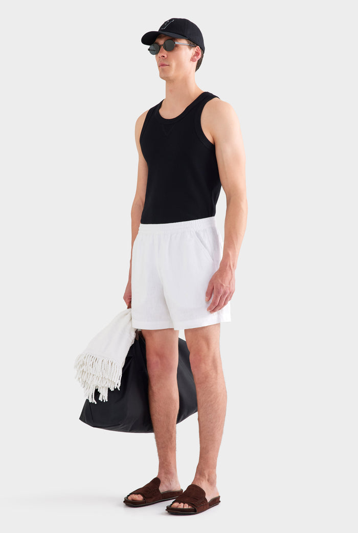 Heavyweight Lounge Short - White