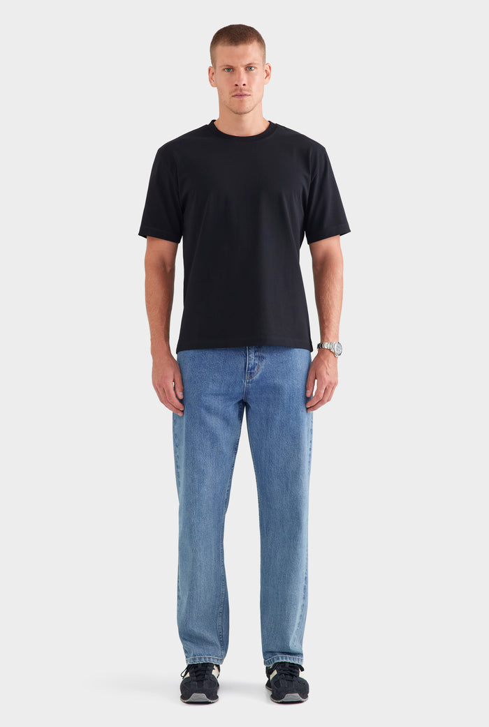 Heavyweight Standard Cotton T Shirt - Black