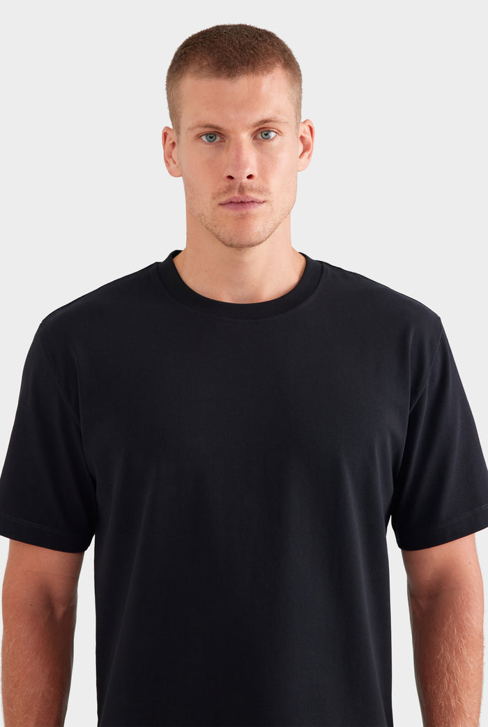 Heavyweight Standard Cotton T Shirt - Black