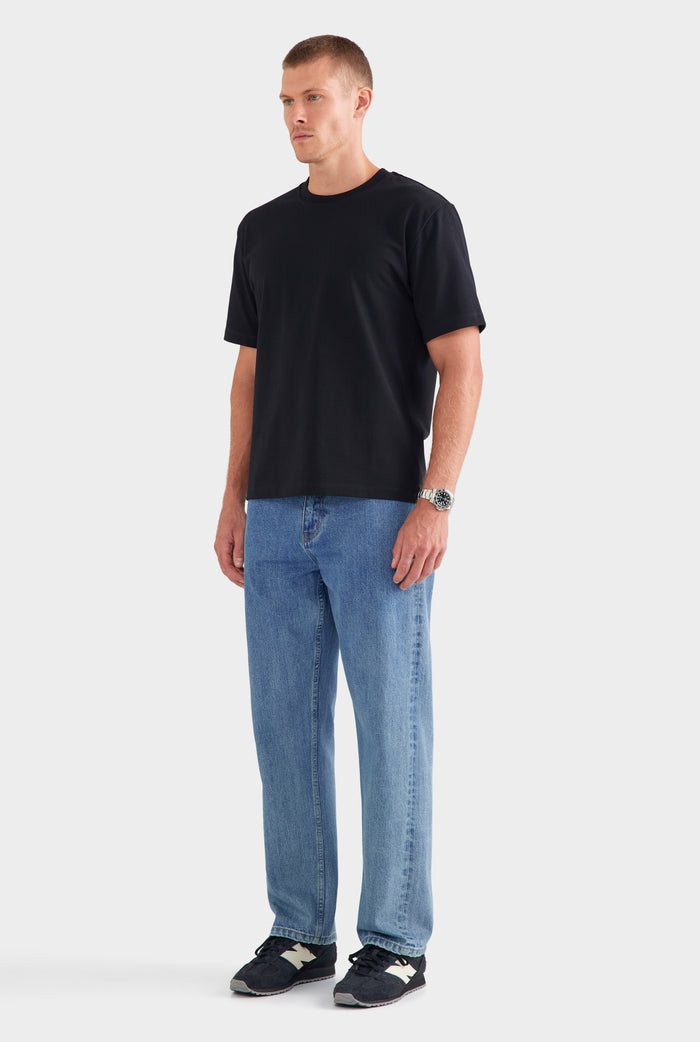 Heavyweight Standard Cotton T Shirt - Black