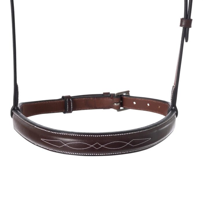 Huntley Equestrian Fancy Stitched Crank Noseband