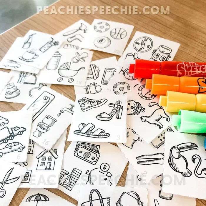 I Can Describe and Categorize: No-Prep Workbook - Materials peachiespeechie.com