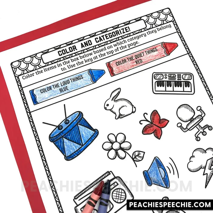 I Can Describe and Categorize: No-Prep Workbook - Materials peachiespeechie.com