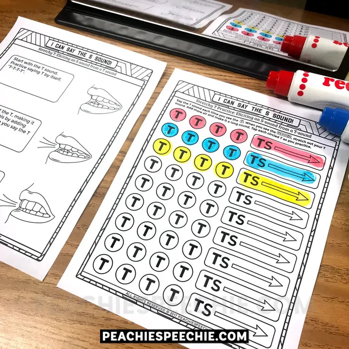 I Can Say the S Sound: Articulation Workbook - Materials peachiespeechie.com