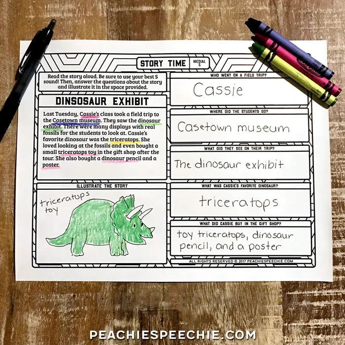 I Can Say the S Sound: Articulation Workbook - Materials peachiespeechie.com