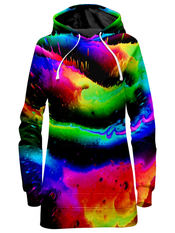 Intergalactic Rush Hoodie Dress Psychedelic Pourhouse Epic Hoodie