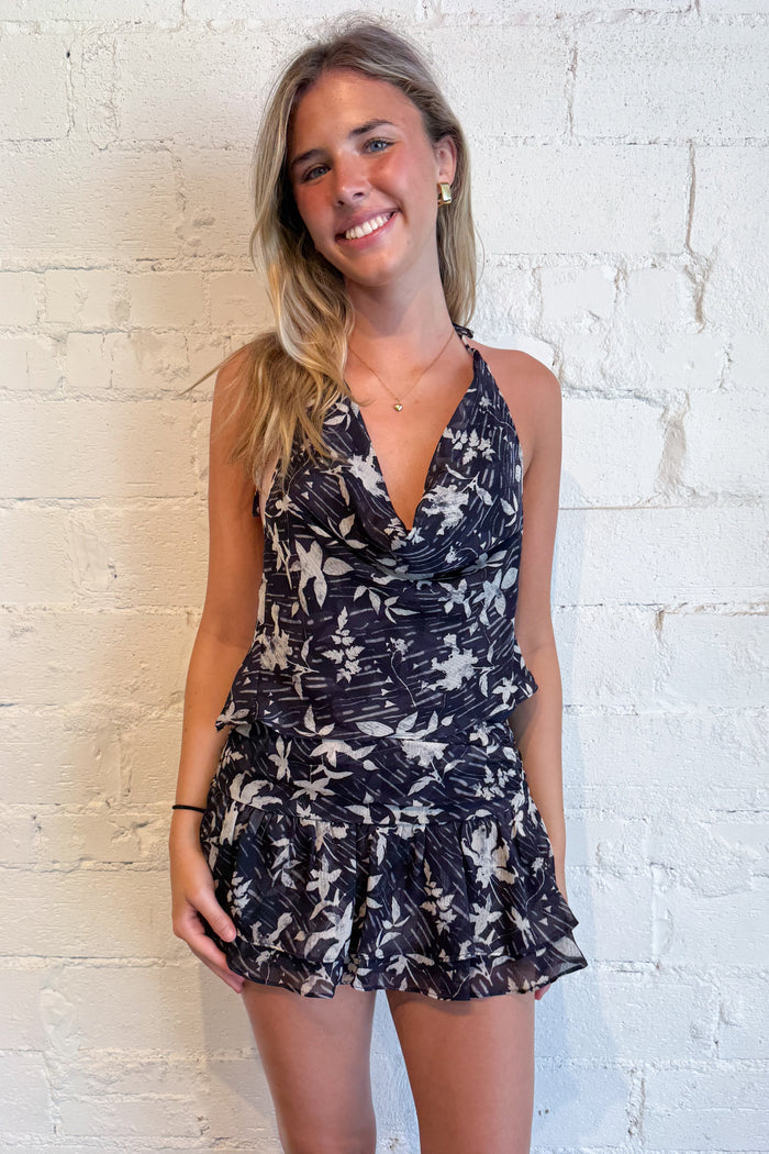 Island Escape Skirt Navy, adeline boutique, dallas boutique, boutique