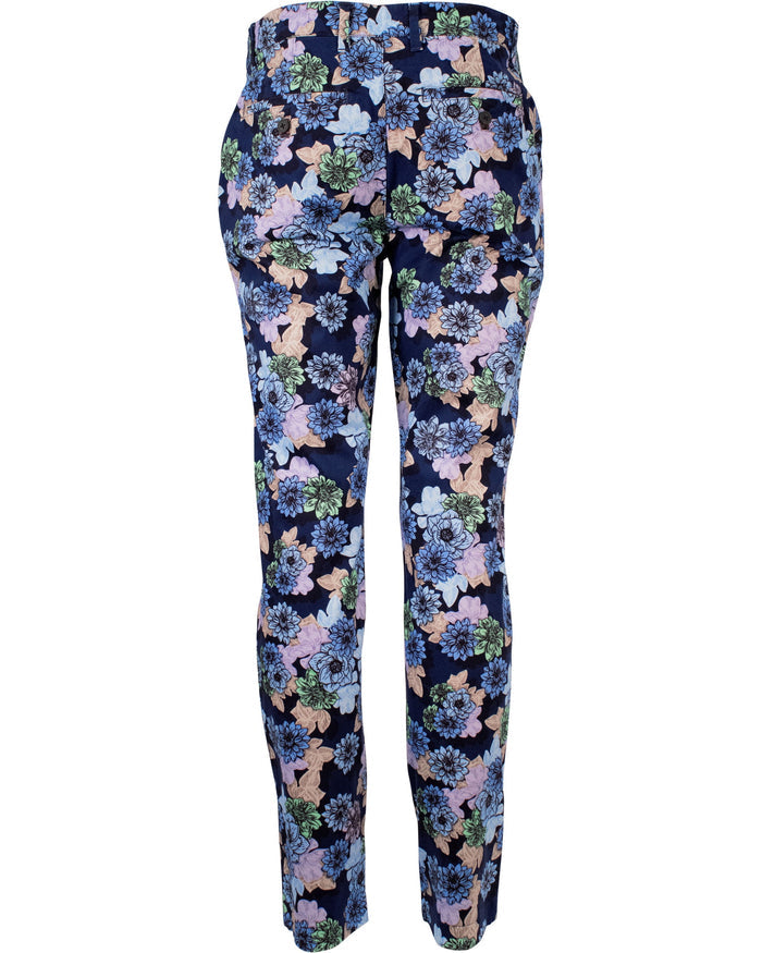 JACK SNAP FLORAL PANT - NAVY