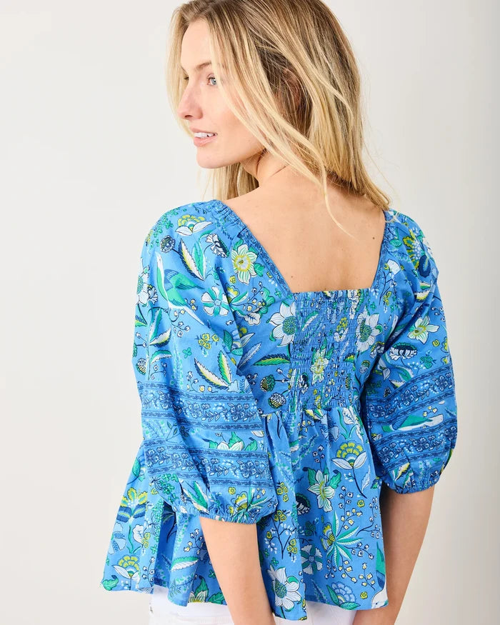 Jasmine Blouse in Painter's Garden