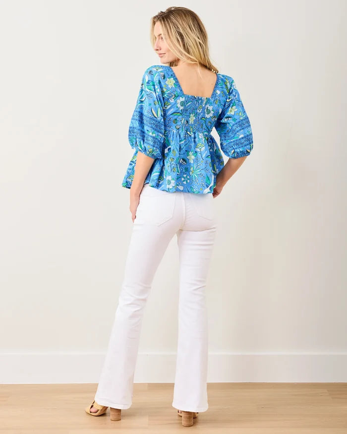Jasmine Blouse in Painter's Garden