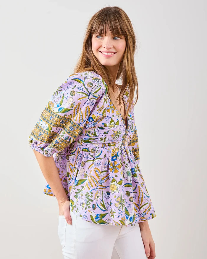 Jasmine Blouse in Painter's Garden