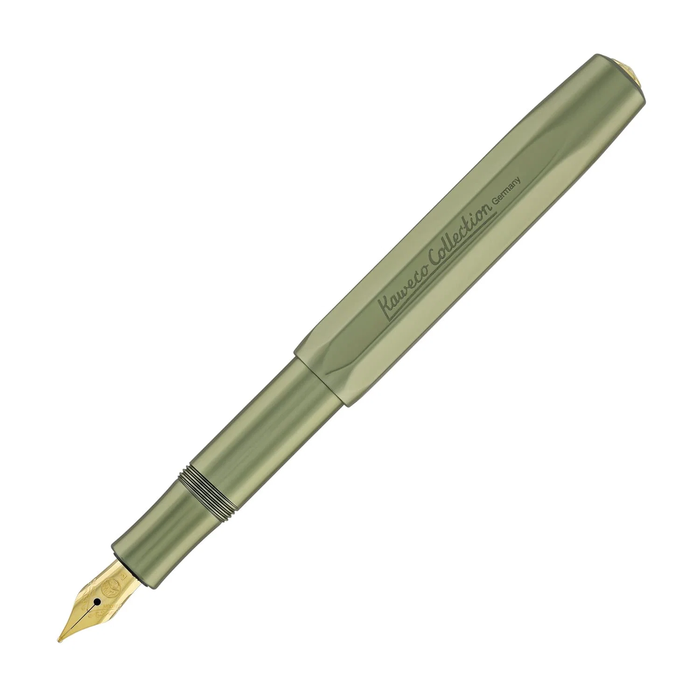 Kaweco Olivine Aluminum Sport Fountain Pen, Fine Nib