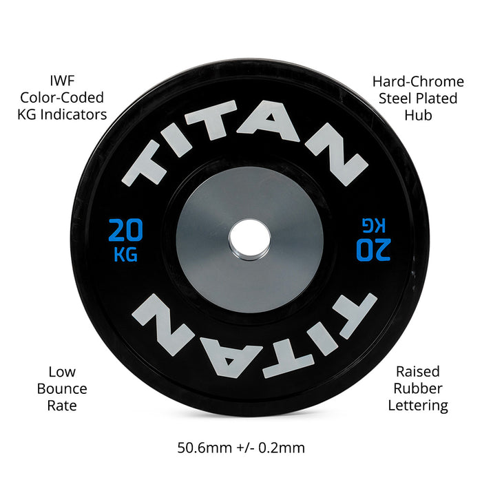 140 KG Set Elite Bumper Plates