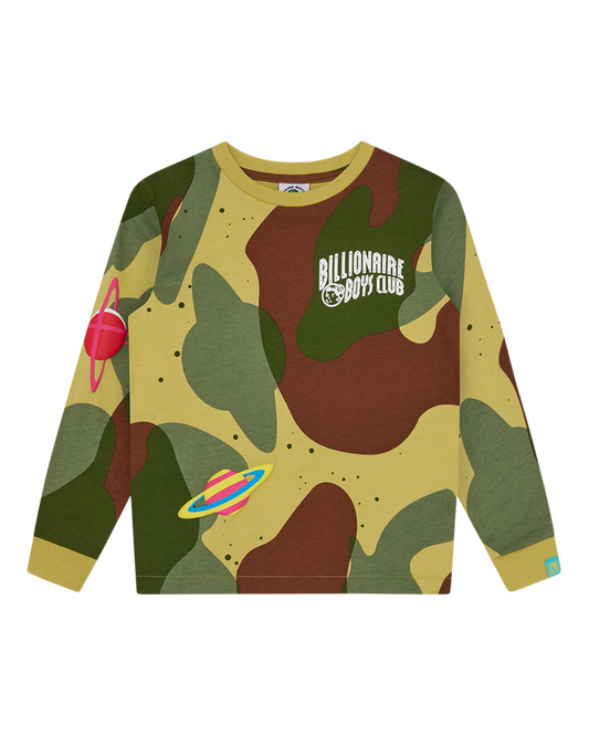 Kids Space Camo LS T-Shirt