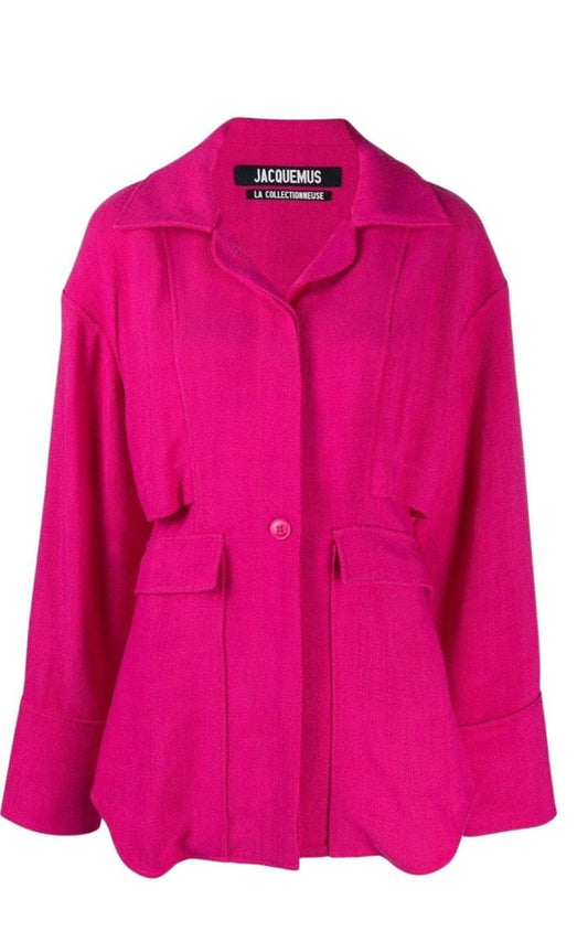 Jacquemus Pink Layered Jacket La Chemise Monceau - Runway Catalog