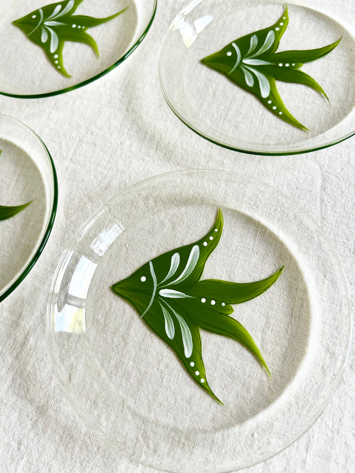La Playa Bread Plate / Coasters  S/4 - Green Angelfish